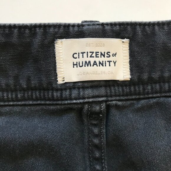 Citizens of Humanity Agni Utility Pants Trousers Womens 26 Black Cuffed Jeans - Picture 9 of 13